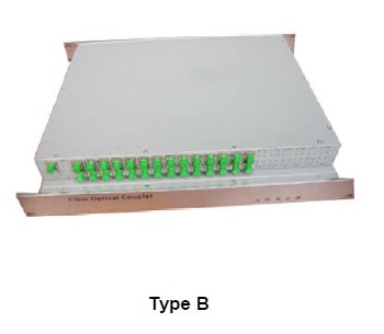 19” Rack-type Fused Optical Splitter, 